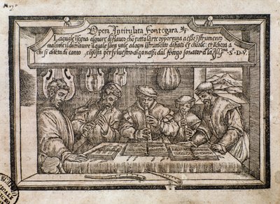 Frontispiece with Fontegara in Opera intitulata Fontegara by Italian School